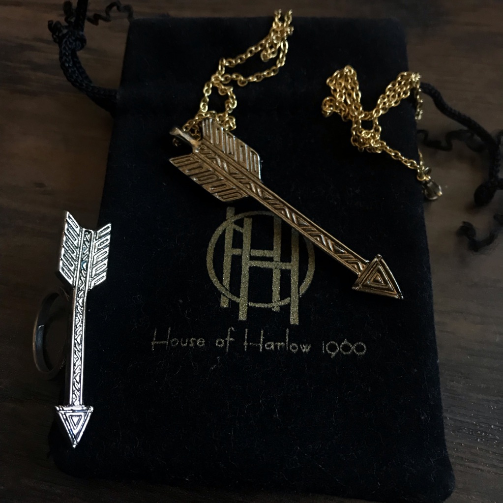 House Of Harlow 1960 Arrow Necklace And Ring 22$